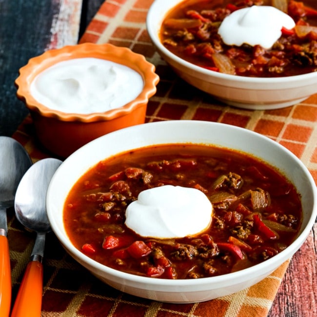 Instant Pot Low-Carb Goulash Soup with Ground Beef and Peppers thumbnail photo