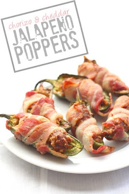 Chorizo Cheddar Jalapeno Poppers
