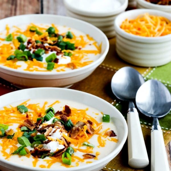 Instant Pot Loaded Cauliflower Soup Kalyn's Kitchen