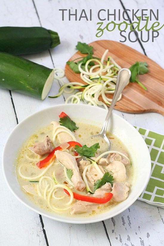 The BEST Low-Carb Zucchini Noodle Soups featured for Low-Carb Recipe Love found on KalynsKitchen.com.