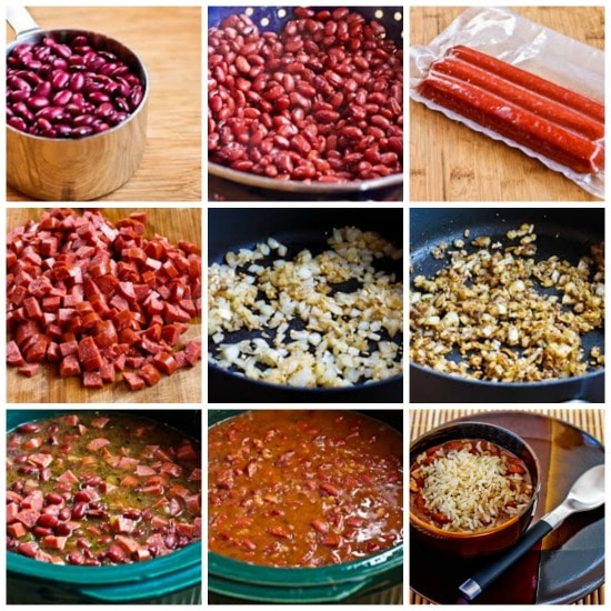 Slow Cooker Louisiana-Style Red Beans and Rice found on KalynsKitchen.com
