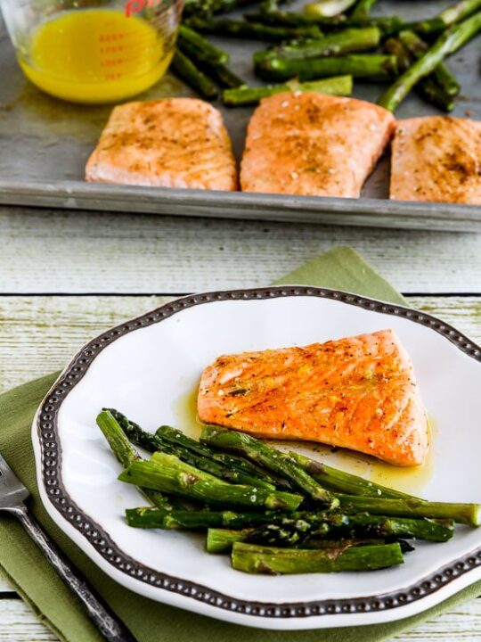 Bragg Seasoned Salmon and Asparagus - Meal Planning Mommies