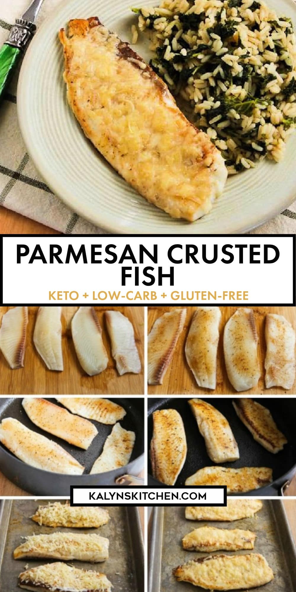 Pinterest image of Parmesan Crusted Fish