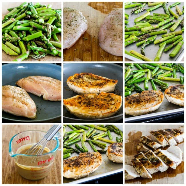 Chicken and Roasted Asparagus with Tahini Sauce Kalyn's Kitchen