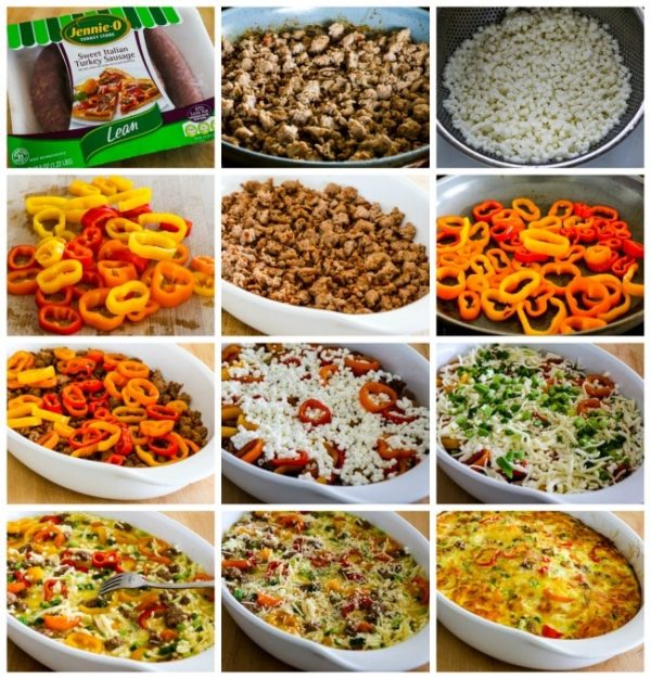 Breakfast Bake with Italian Sausage and Mini Sweet Peppers Kalyn's Kitchen