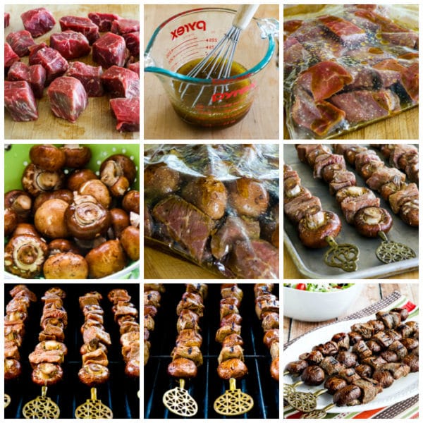 Steak Kabobs with Mushrooms Kalyn's Kitchen