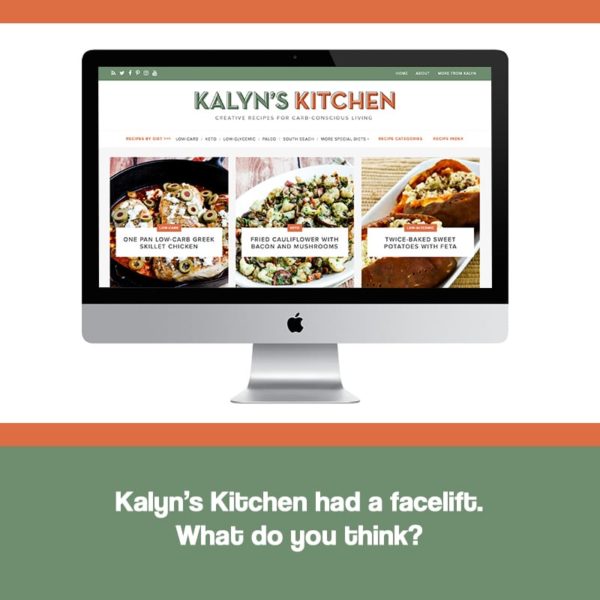 Kalyn's Kitchen has had a facelift! 
