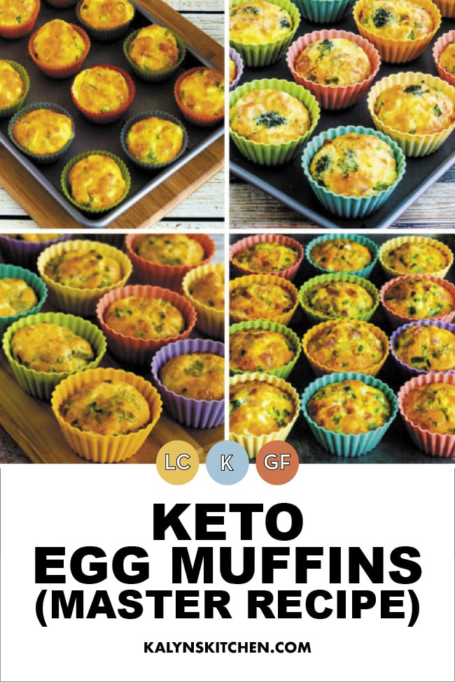 Pinterest image of Keto Egg Muffins (Master Recipe)