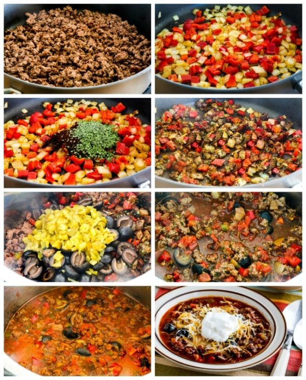 Instant Pot Ground Beef Chili with Olives Kalyn's Kitchen