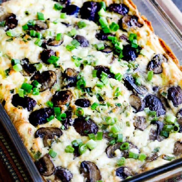 Mushroom and Feta Breakfast Casserole Kalyn's Kitchen
