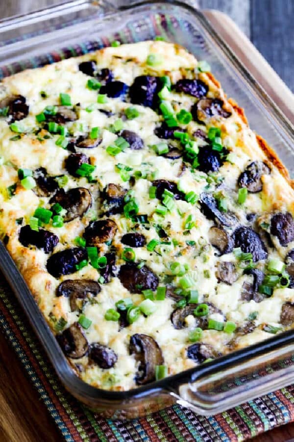 Mushroom and Feta Breakfast Casserole Kalyn's Kitchen