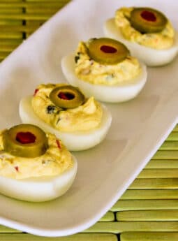 Deviled Eggs with Green Olives (Video)