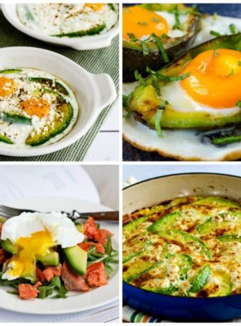 Low-Carb Breakfasts with Avocado top collage photo