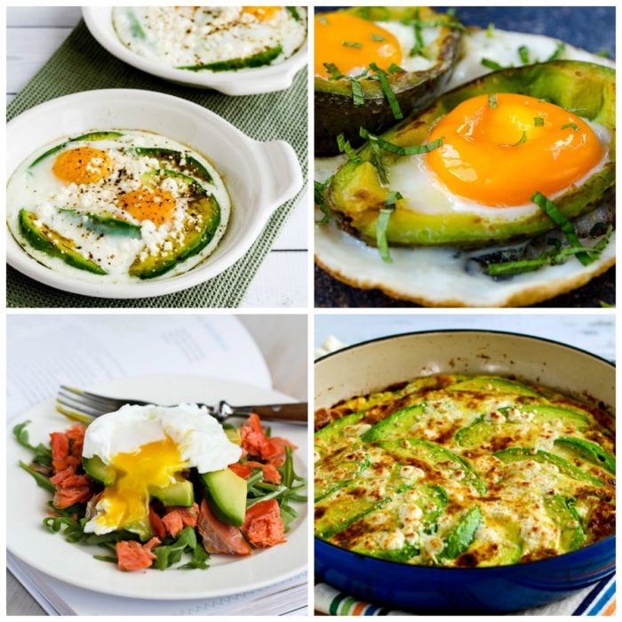 Low-Carb Breakfasts with Avocado top collage photo