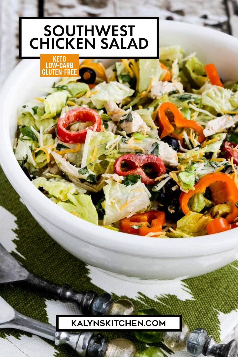 Pinterest image of Southwest Chicken Salad