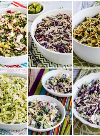 Low-Carb and Keto Cabbage Salads You'll Make Over and Over collage photo