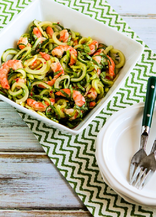 Cucumber Noodle Salad with Shrimp