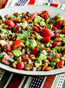 Pinto Bean Salad with Avocado and Tomatoes