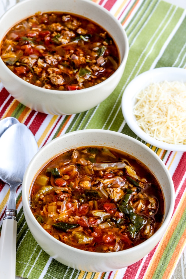 Ground Beef Vegetable Soup from Kalyn's Kitchen