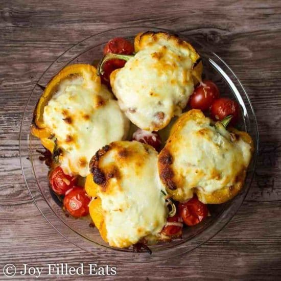 White Lasagna Stuffed Peppers at Joy Filled Eats 
