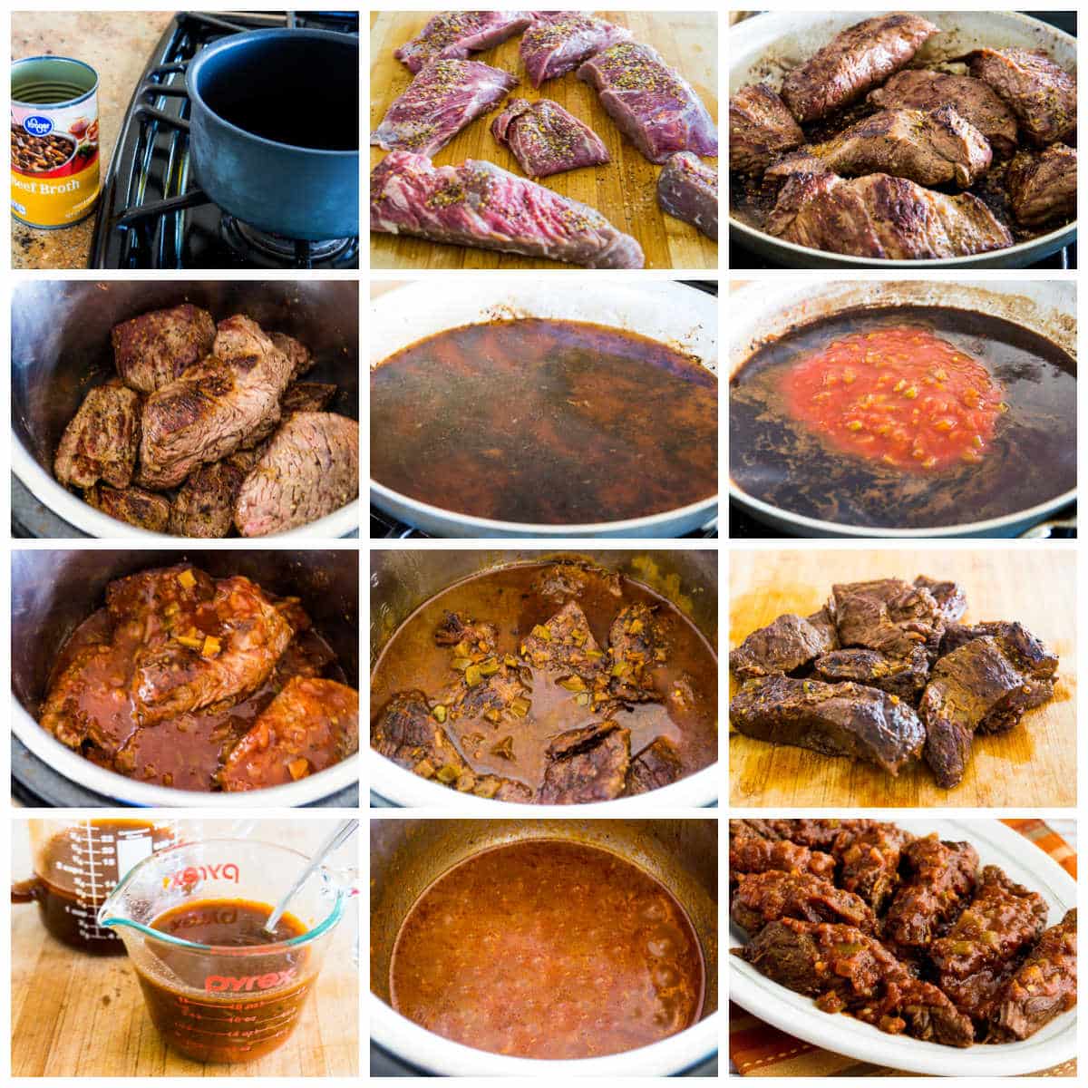 Collage photo for Instant Pot Southwestern Pot Roast.