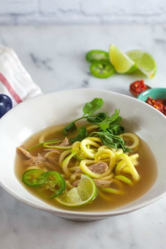zucchini noodle soup 1