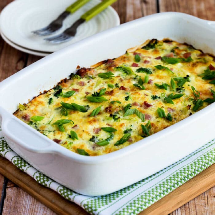 Broccoli, Ham, and Mozzarella Baked with Eggs Kalyn's Kitchen