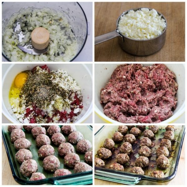 Baked Greek Meatballs with Feta Kalyn's Kitchen