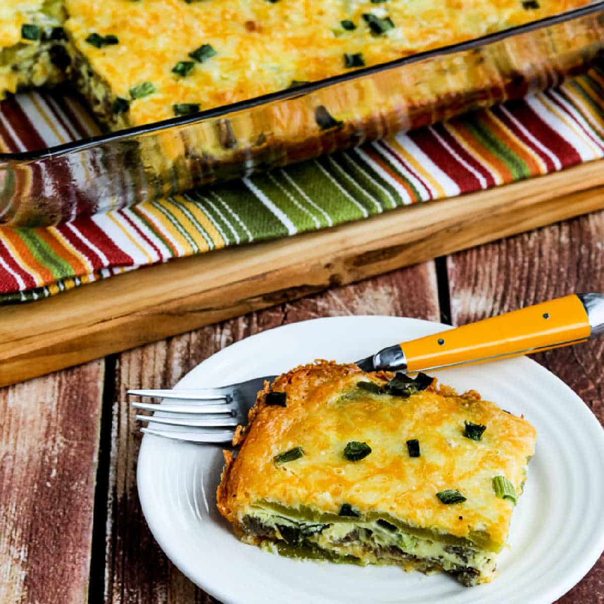 Cheesy Sausage and Green Chile Breakfast Bake (Video)