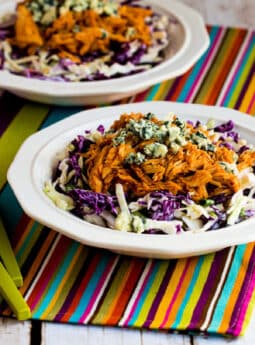 Buffalo Chicken and Blue Cheese Cabbage Bowl