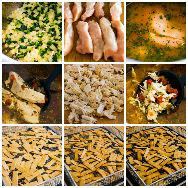 Instant Pot Low-Carb Chicken Tortilla Soup found on KalynsKitchen.com