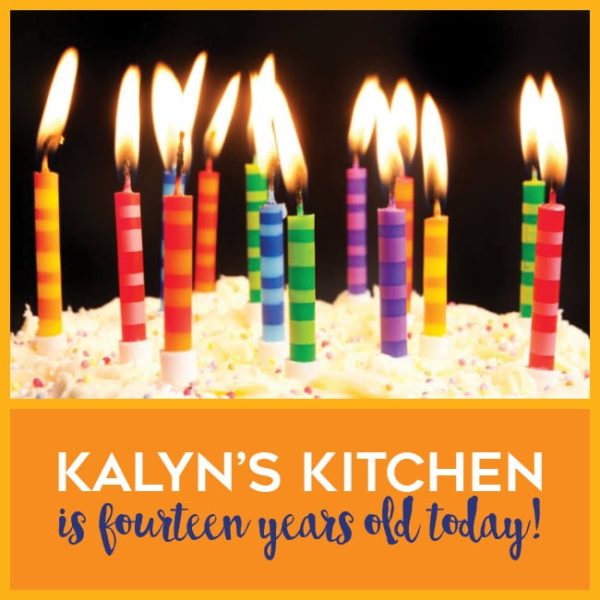 Kalyn's Kitchen Turns 14 Years Old