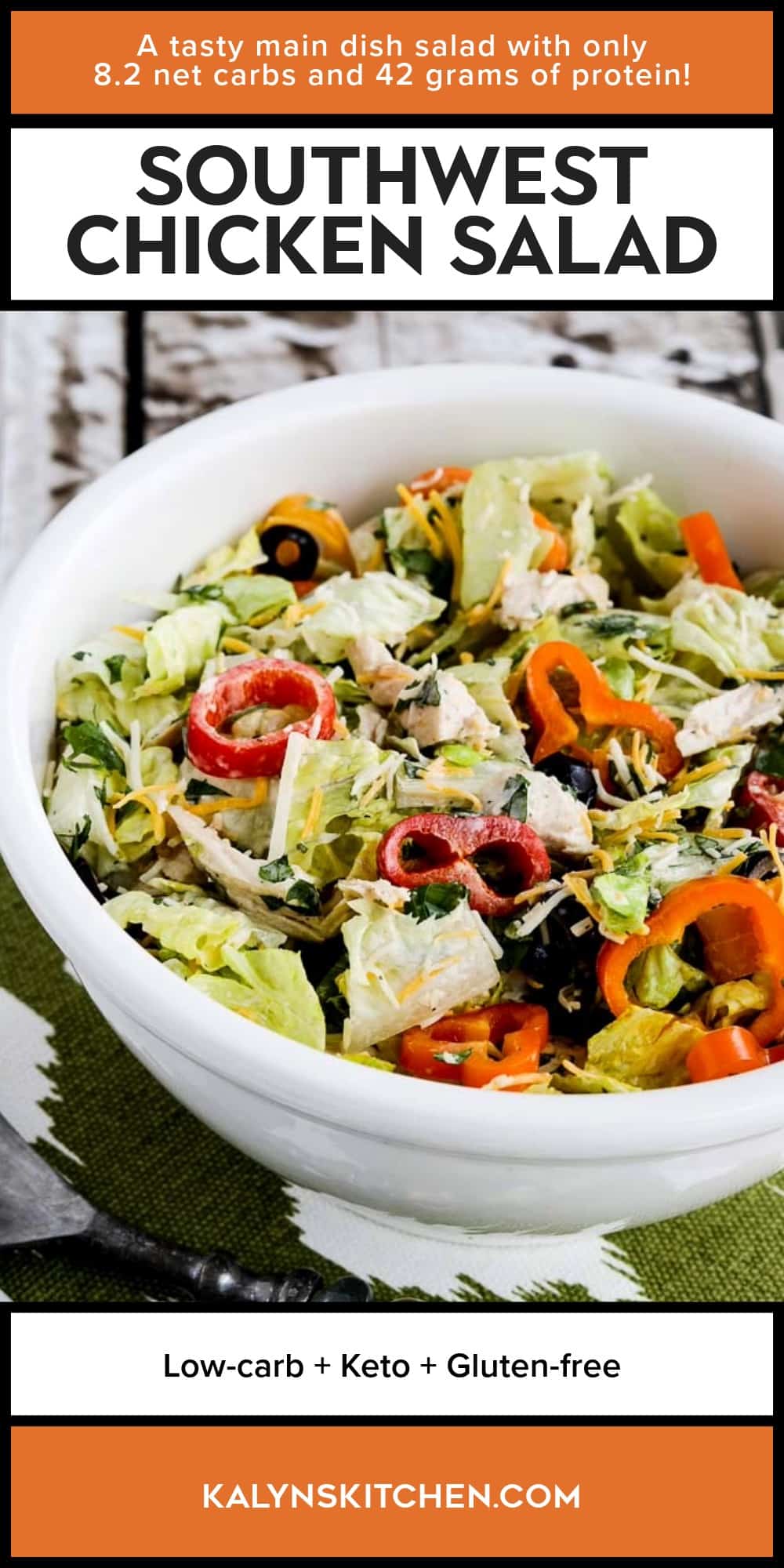 Pinterest image of Southwest Chicken Salad