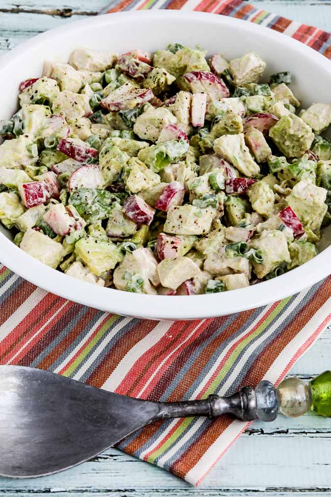 Low-Carb Chicken Salad with Avocado, Radishes, and Lime