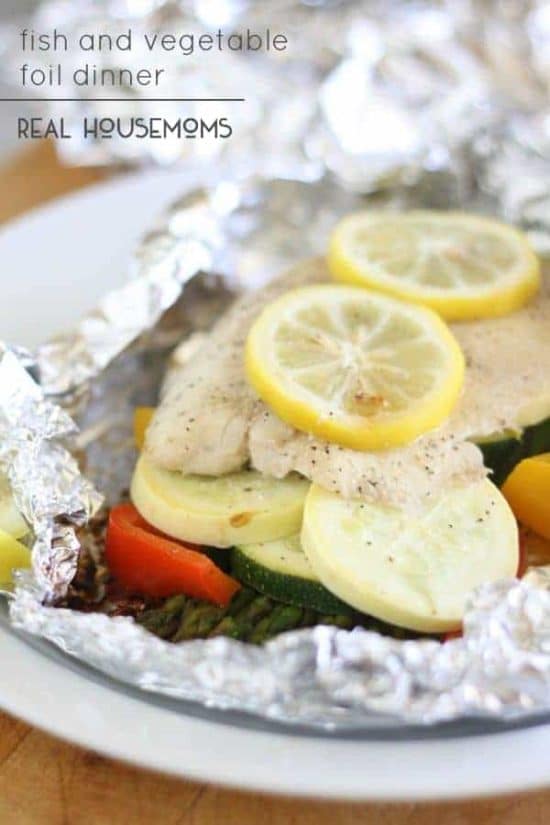 Fish and Vegetable Foil Dinner