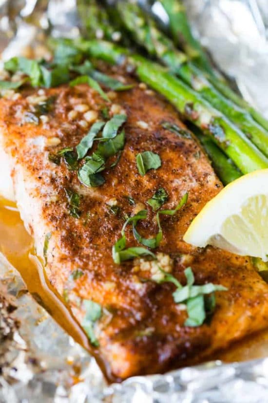 Asparagus Salmon Foil Packets