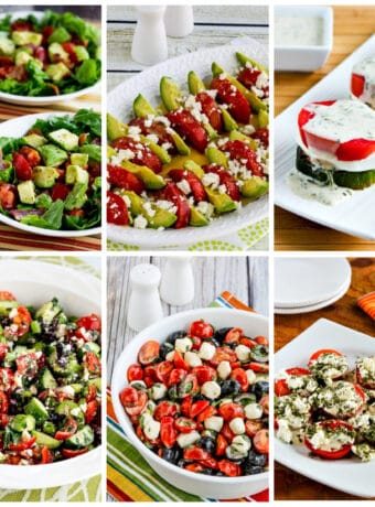 20 Summer Tomato Salads collage of featured recipes