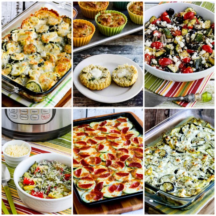 50 incredibili ricette di zucchine collage foto di ricette in primo piano