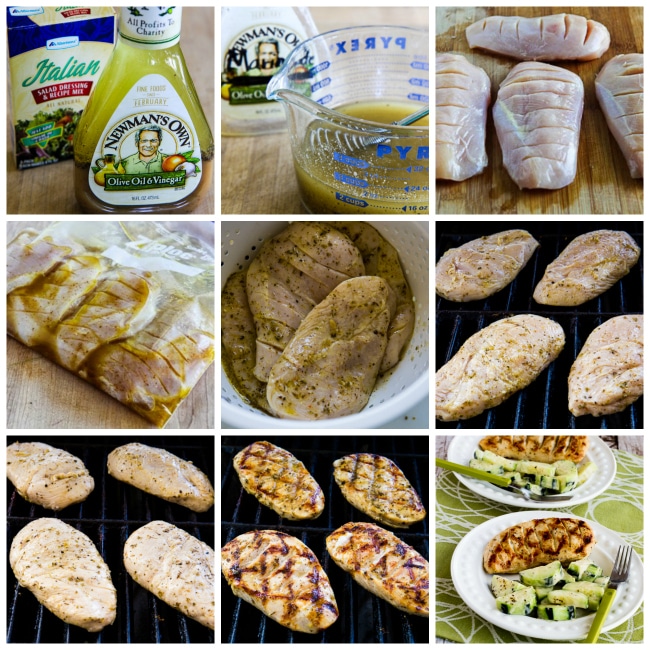 Completely Foolproof 100% Delicious Grilled Chicken process shots collage