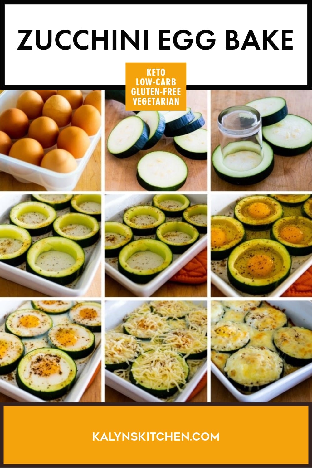 Pinterest image of Zucchini Egg Bake