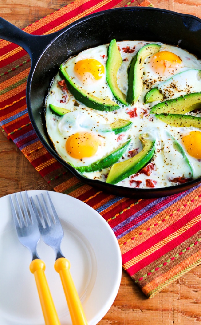 Baked Eggs Recipe in a Cast Iron Skillet