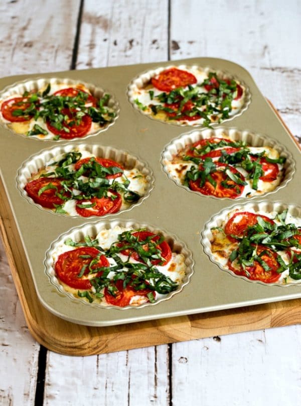 Crustless Tomato Basil Tarts Kalyn's Kitchen