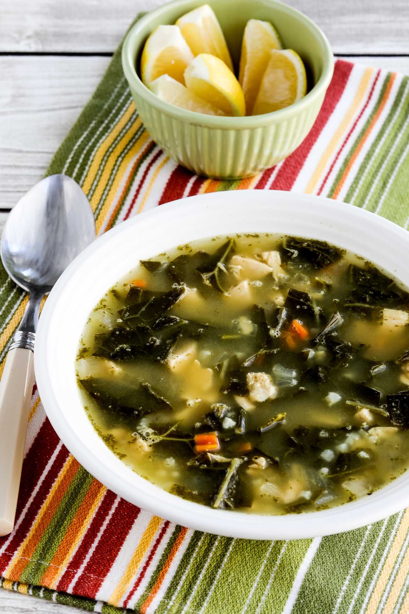 Chicken Soup with Collards and Lemon Kalyn's Kitchen