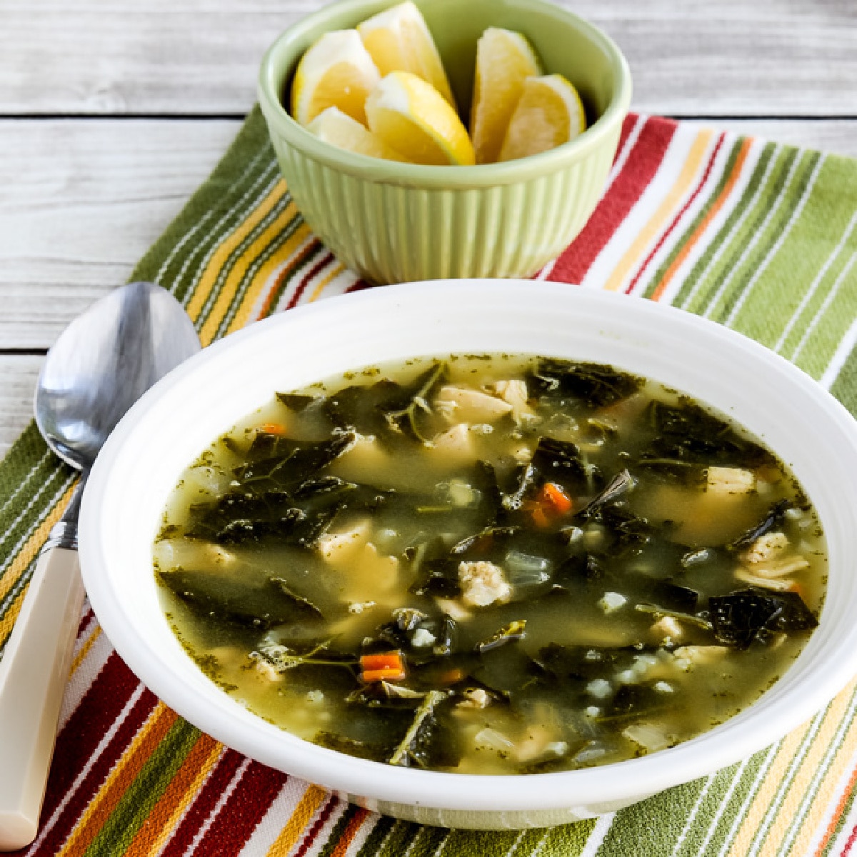 Chicken Soup with Collards and Lemon square featured image.