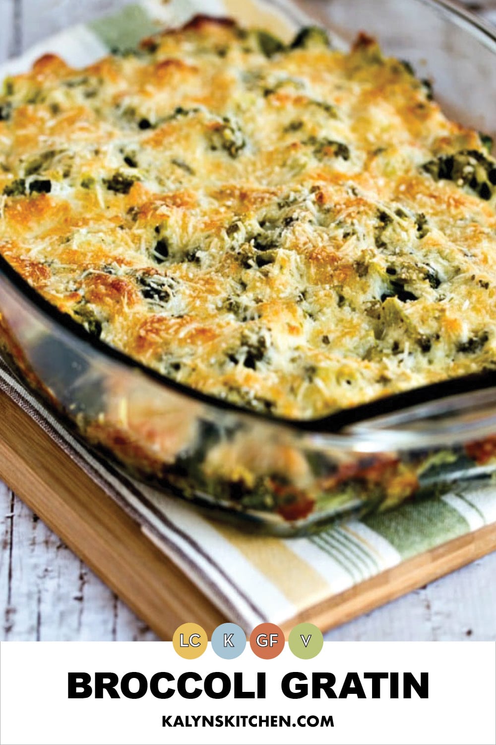 Pinterest image of Broccoli Gratin