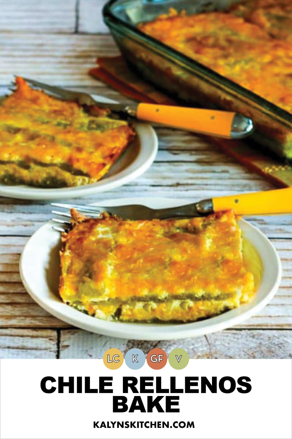 Pinterest image of Chile Rellenos Bake