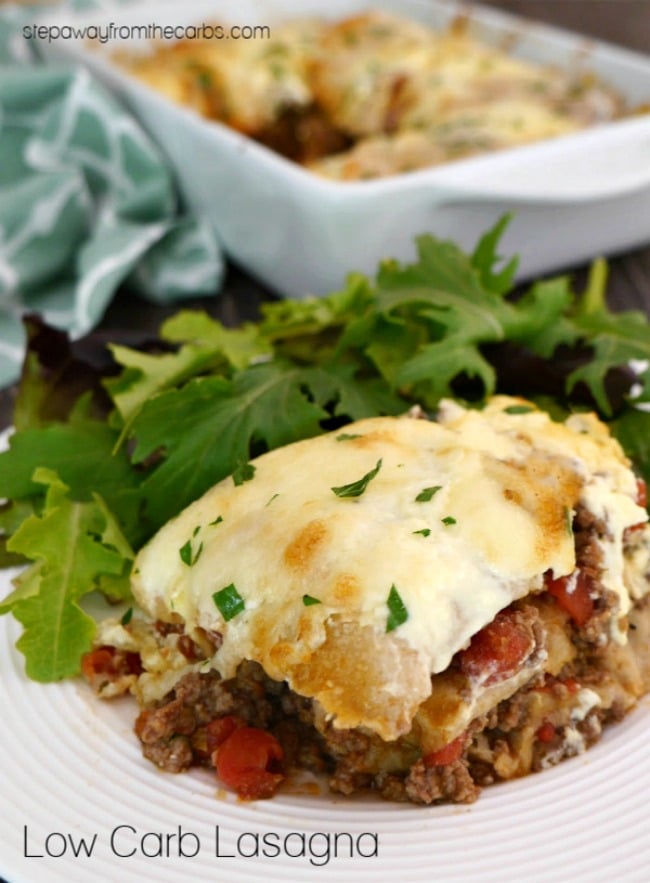 Low-Carb Lasagna from Step Away From the Carbs