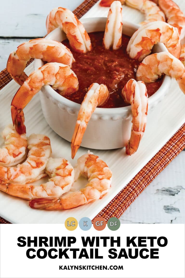 Shrimp with Keto Cocktail Sauce Kalyn's Kitchen