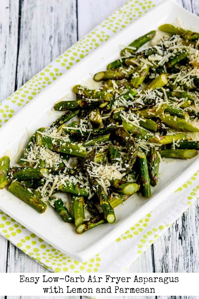 Easy Low-Carb Air Fryer Asparagus with Lemon and Parmesan