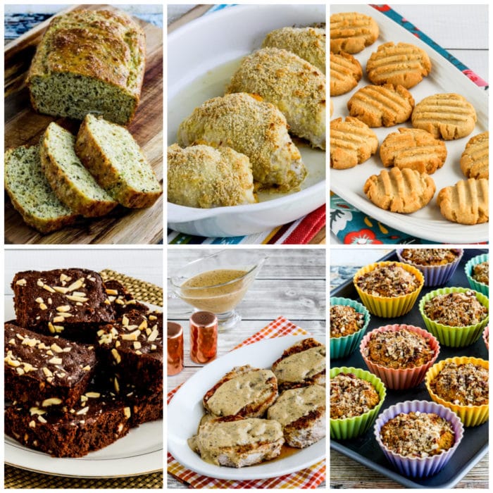 Low-Carb and Keto Almond Flour Recipes collage of featured recipes